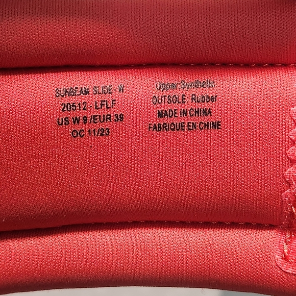 Olukai Sunbeam Slide Comfort Sandals Coral Red Slip On Women’s Size 9/ EU39 NWOT - Picture 5 of 7